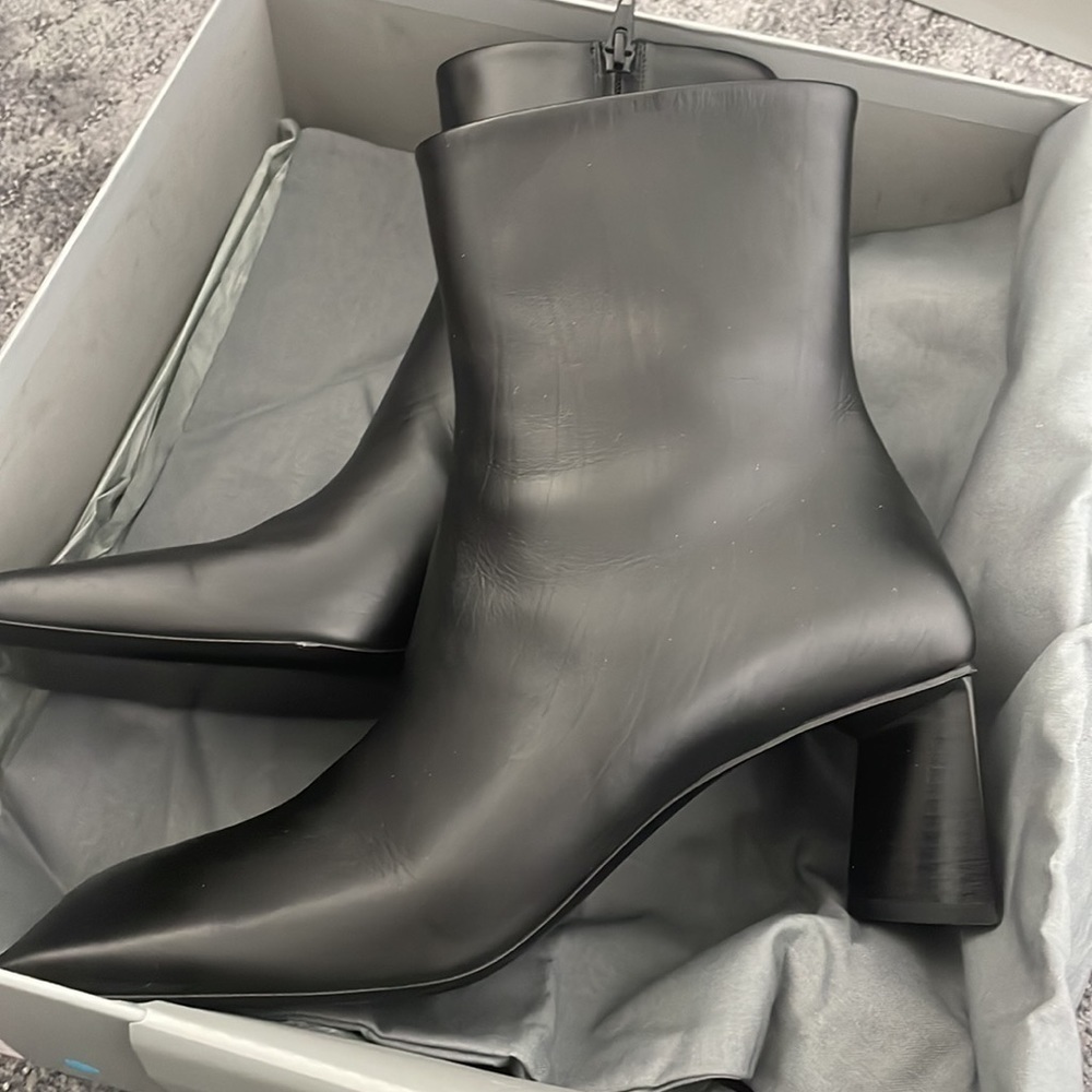 Balenciaga moon bootie boot black leather 38 - Picture 5 of 11